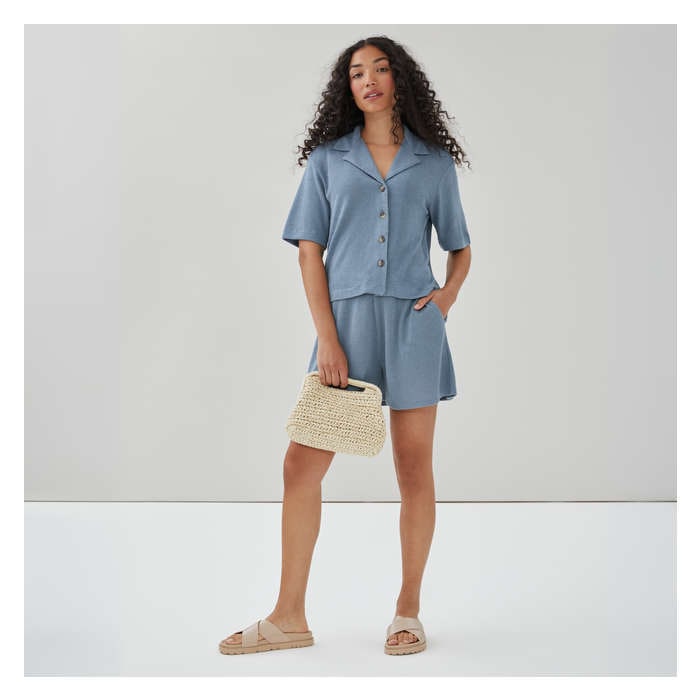 Women's Button-Up Knit Shirt
